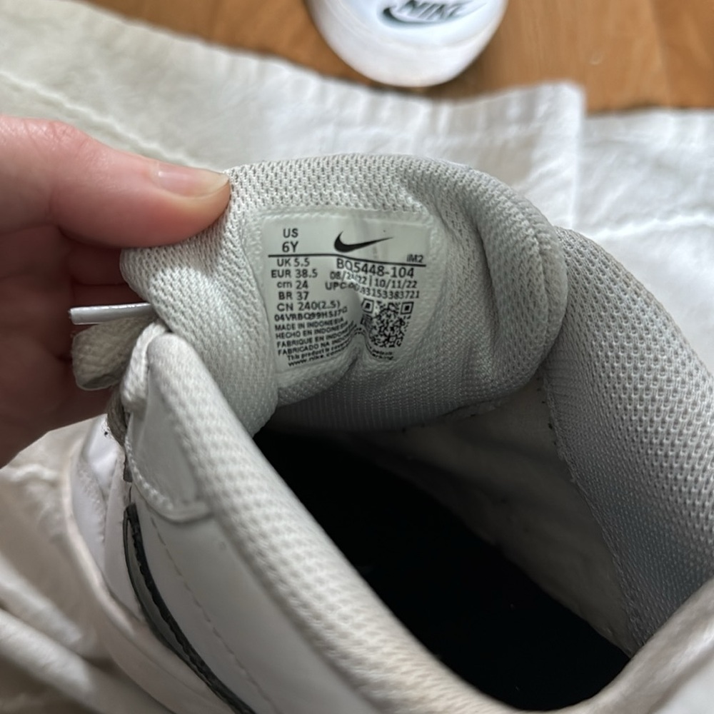 White Sneakers with Black Swoosh - Picture 5 of 5